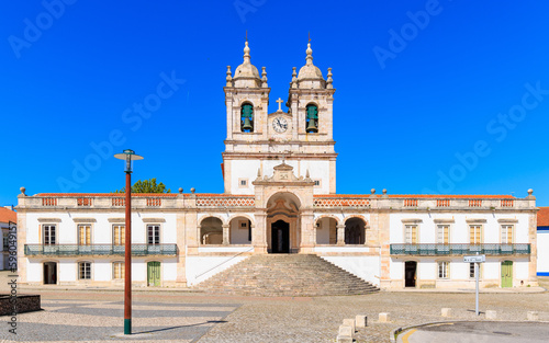 Nazare catholic church in Nazare, Portugal photo