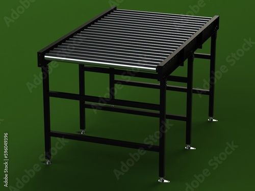 Free Roller Conveyor 3D model