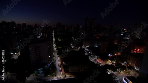 Time lapse de amanhecer no centro de Campinas photo