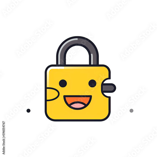 Free Download 2d padlock icon cute renders emoji - GFXLoad