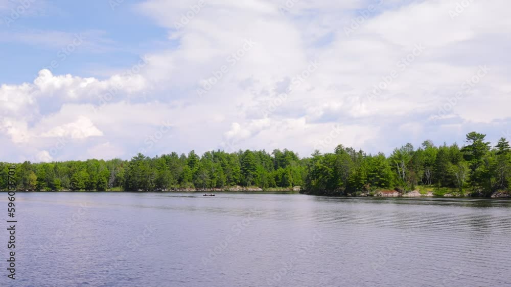 The beautiful Rainy Lake and forests of Voyageurs National Park in northern Minnesota along the border of Canada. The beautiful Rainy Lake and forests of Voyageurs National Park in northern Minnesota along the border of Canada.