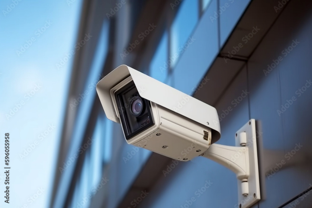security camera on a wall, cctv security camera on a wall, cctv