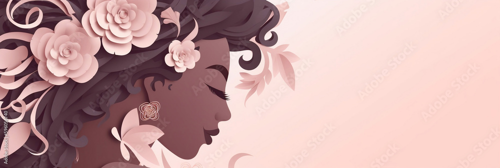 Φωτογραφία Mother's day concept with beautiful african american mother, Happy Mother's day