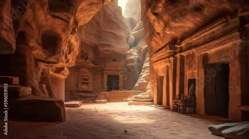 Petra is one of the New Seven Wonders of the World..generative ai