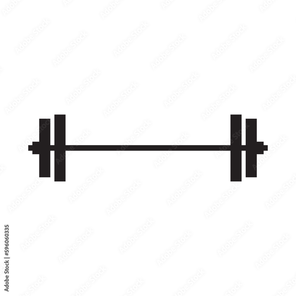 Barbell vector icon. Barbell flat sign design. Barbell symbol pictogram. UX UI icon Barbell vector icon. Barbell flat sign design. Barbell symbol pictogram. UX UI icon