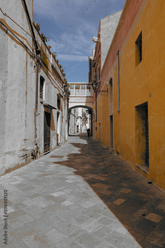 Fototapeta premium Nardò view of the alleys of the historical centre.
