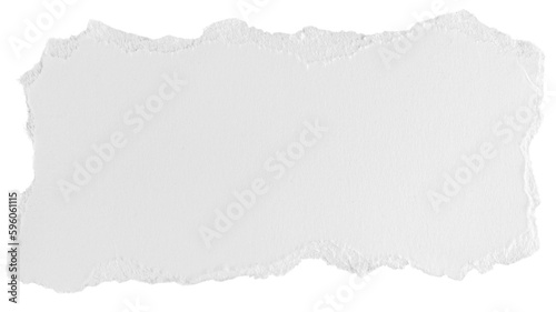 Fotografiet white paper on a white isolated background