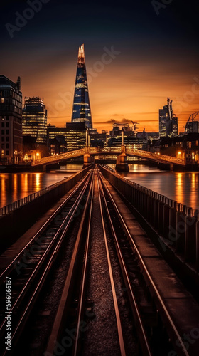 London. Breathtaking travel destination place. Generative AI
