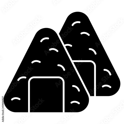 Premium download icon of onigiri 