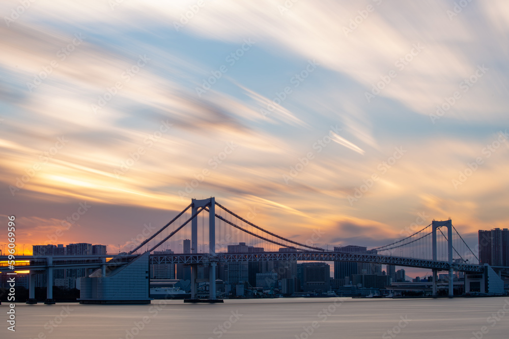 東京の湾岸の夕暮れ Tokyo bay twilight