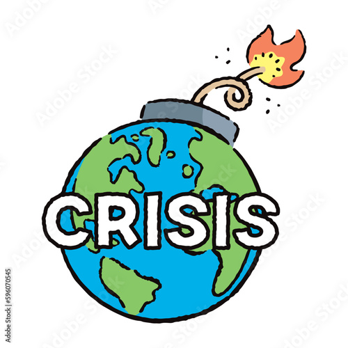 地球_アメリカ・ヨーロッパ・アフリカ_爆弾_導火線_crisis