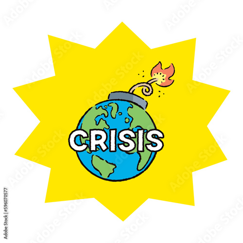 地球_アメリカ・ヨーロッパ・アフリカ_爆弾_導火線_crisis_バクダン黄