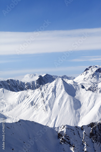 Winter mountains