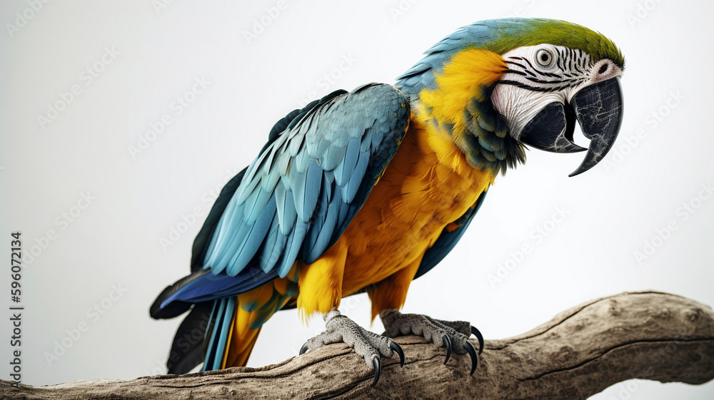 Macaw, bird of the Brazilian fauna.