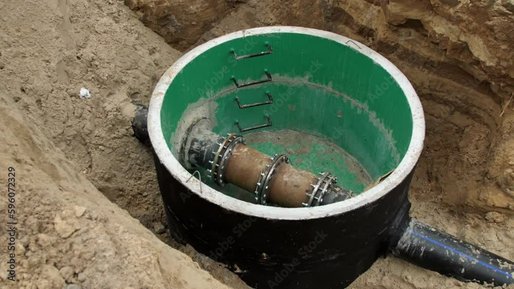 Underground well with repaired city plumbing system. Replacement of city communications. Repair of water and sewer pipes. Renovations Underground well with repaired city plumbing system. Replacement of city communications. Repair of water and sewer pipes. Renovations