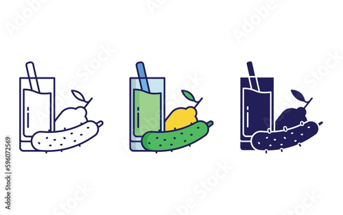 Cucumber, lemon  icon