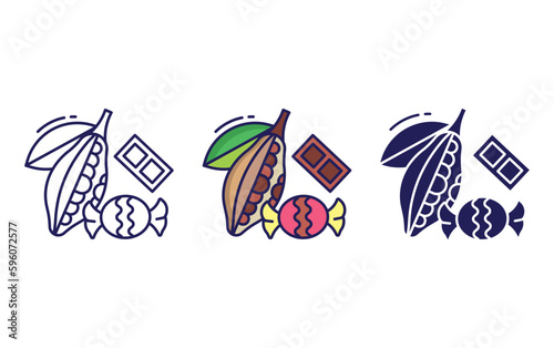Dark chocolate  icon