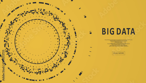 Abstract infographics visualization