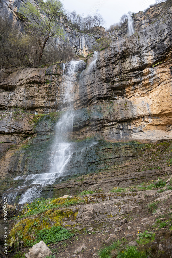 Obraz premium Skaklya Waterfall near village of Zasele, Balkan Mountains, Bulgaria