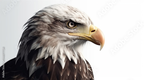 Portrait of a Bald Eagle.generative ai