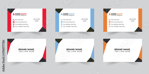 Creative and modern business card template Corporate Business Card Minimal Business Card Modern Business Card Creative and Clean Business Card creative business card Vector illustration Visiting card