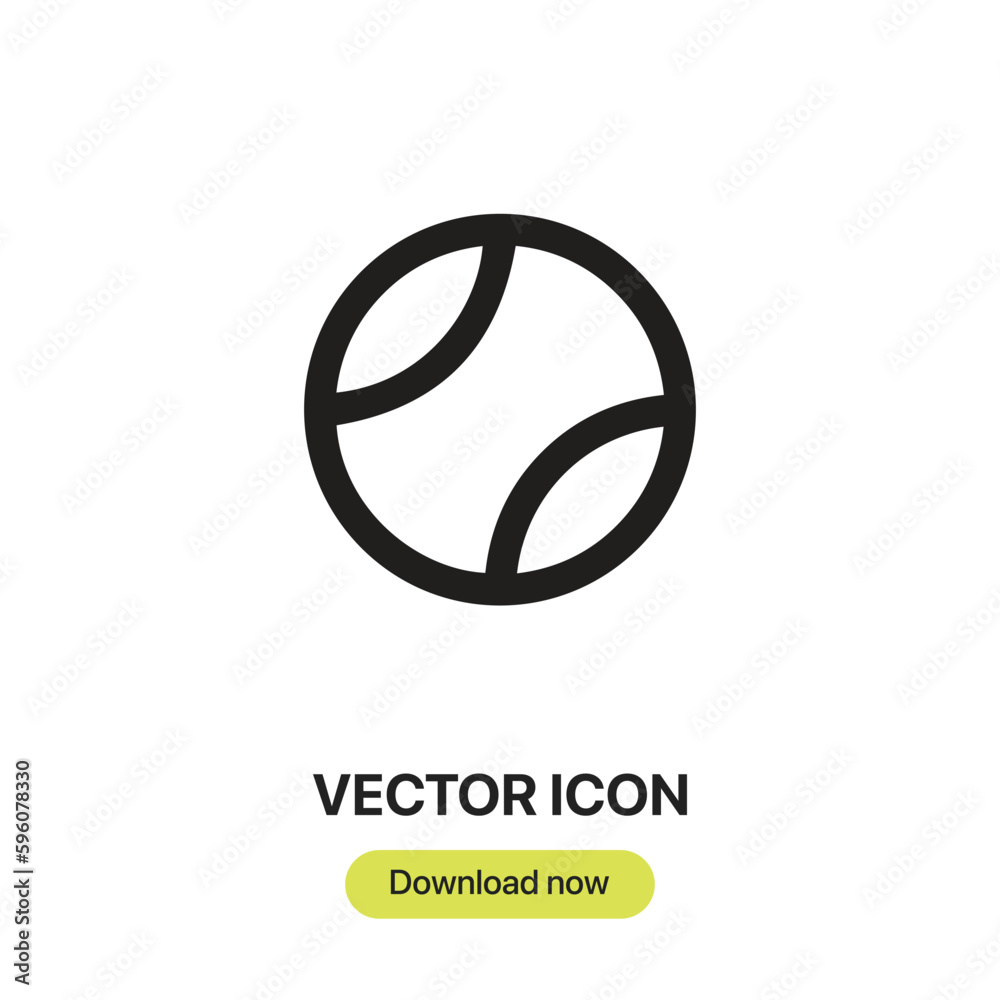 ball icon vector. Linear style sign for mobile concept and web design. ball symbol illustration. Pixel vector graphics - Vector. ball icon vector. Linear style sign for mobile concept and web design. ball symbol illustration. Pixel vector graphics - Vector.