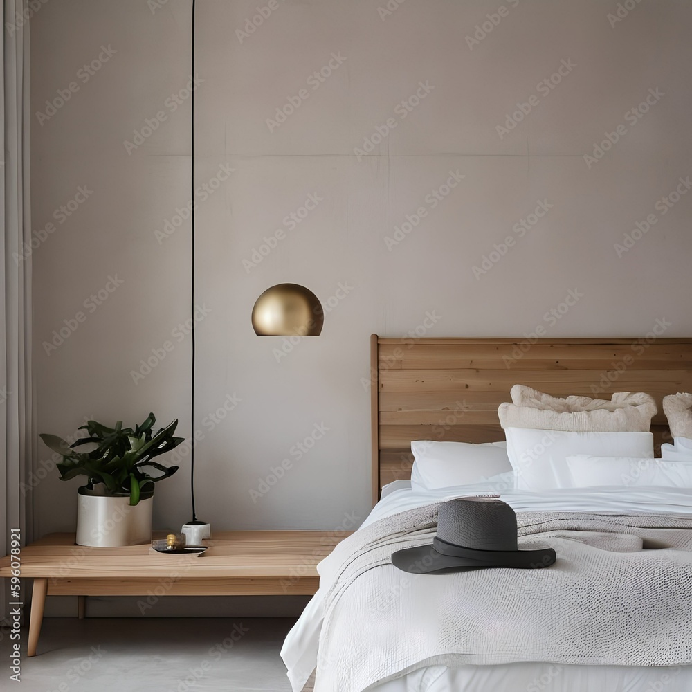 14 A cozy, Scandinavian-inspired bedroom with a mix of neutral and ... - Cozy Scandinavian Bedroom