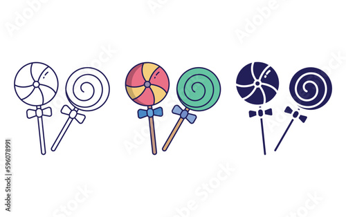 Lollipop vector icon