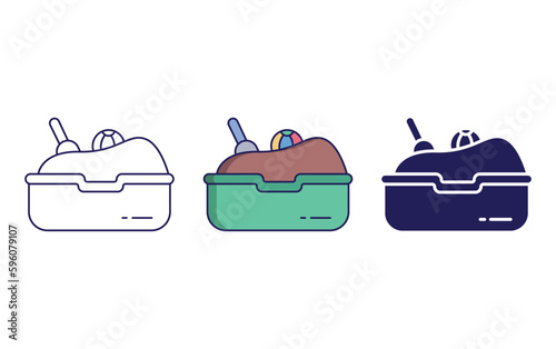Sandbox vector icon