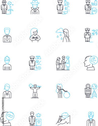 Homogenization linear icons set. Uniformity, Consistency, Standardization, Blend, Equalization, Integration, Mixing line vector and concept signs. Emulsification,Puree,Uniformize outline illustrations