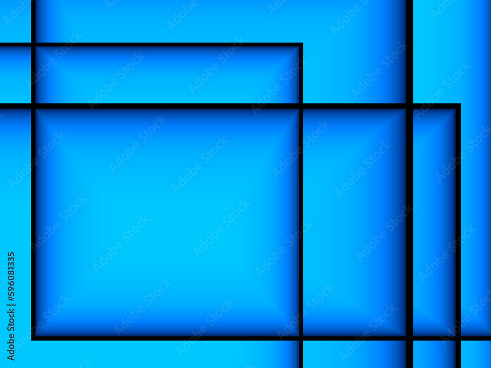 Naklejka premium Tło niebieskie paski kształty abstrakcja
