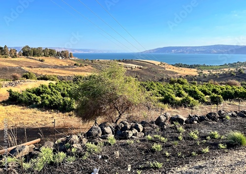 Fotografie Landscape around the Sea of Galilee