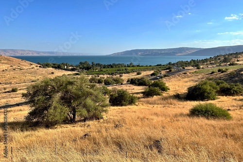 Tableau sur toile Landscape around the Sea of Galilee