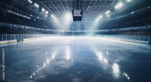 Ice hockey stadium. Generative AI