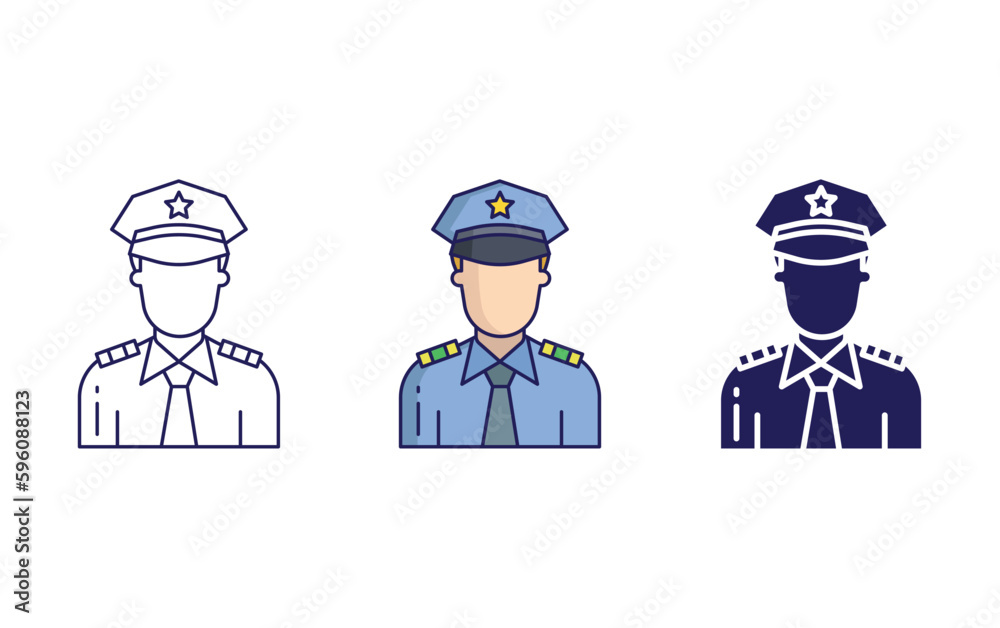 Police vector icon