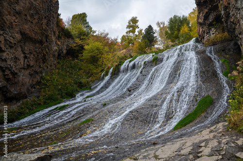 Jermuk waterfall is a true miracle of Armenian Highlands has 72-meter height. It reminds of hair flowing freely and therefore locals call it Mermaid hair photo