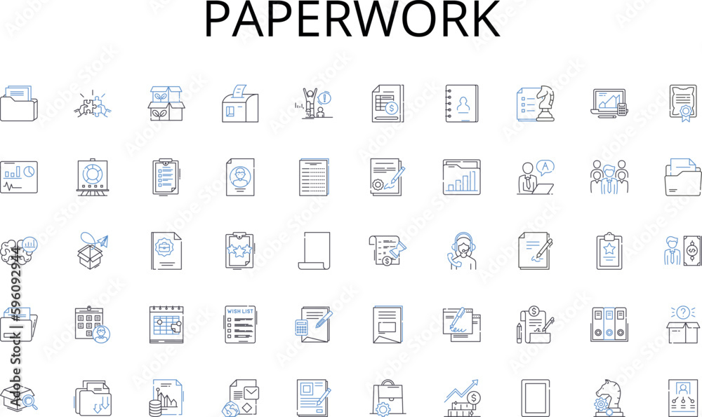 Paperwork line icons collection. Growth, Progress, Advancement, Forward, Evolve, Flourish, Upward vector and linear illustration. Maturation,Maturity,Polishing outline signs set Paperwork line icons collection. Growth, Progress, Advancement, Forward, Evolve, Flourish, Upward vector and linear illustration. Maturation,Maturity,Polishing outline signs set
