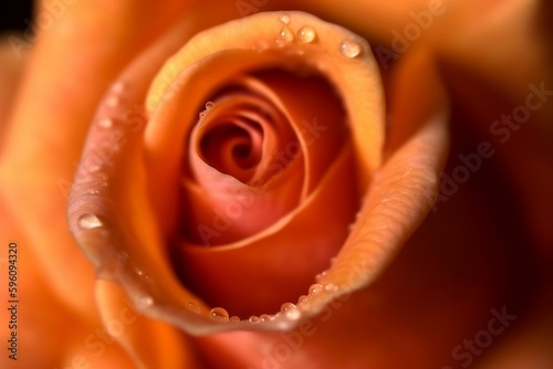 Vibrant Orange Rose in Stunning Close-Up