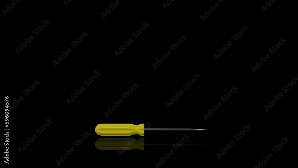 Yellow Screwdriver turns on itself Yellow Screwdriver turns on itself