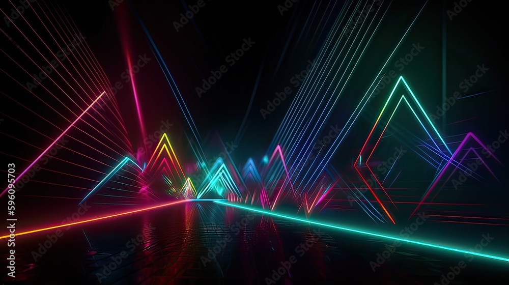 abstract lights.generative ai abstract lights.generative ai