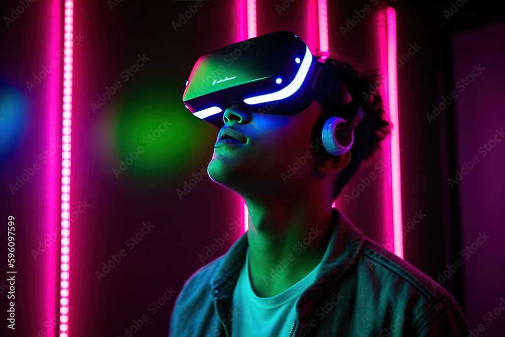 Virtual Reality lens. Metaverse. Artificial intelligence. Augmented reality. Generative AI. 