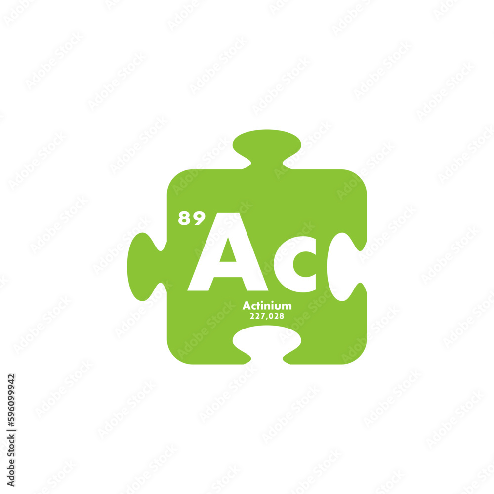 actinium icon set. vector template illustration for web design actinium icon set. vector template illustration for web design