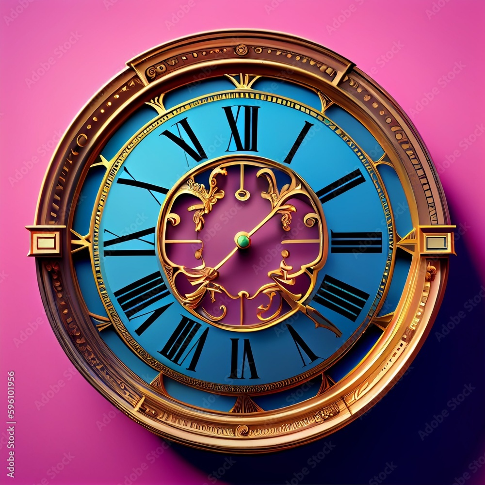 Naklejka premium Antique elegant clock