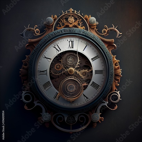 Antique elegant clock