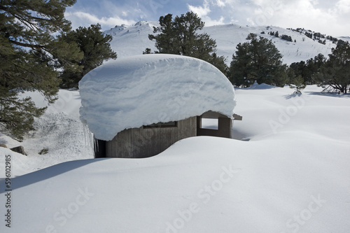 Outhouse Buried In Snow © Tom