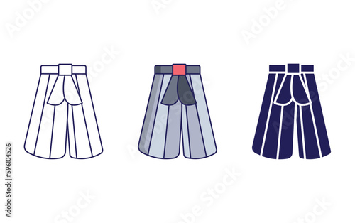 Hakama vector icon