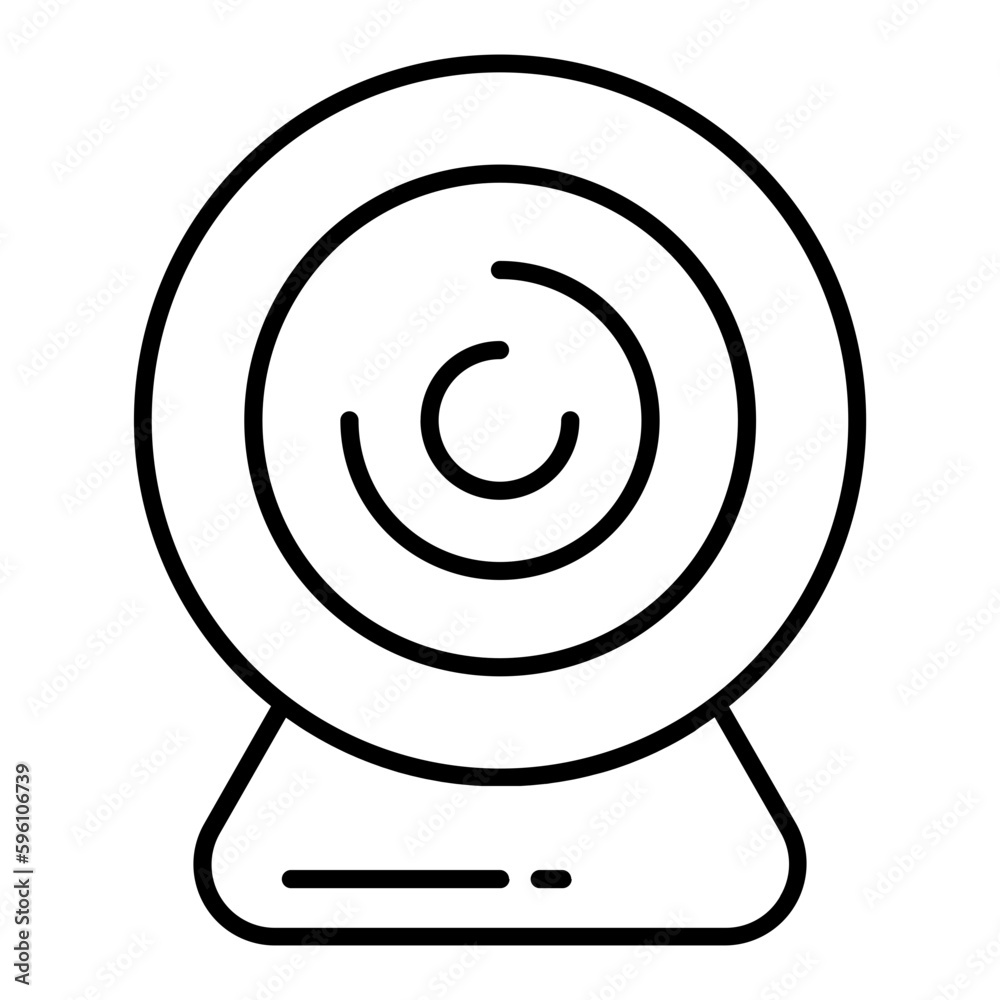 Webcam Thin Line Icon Webcam Thin Line Icon