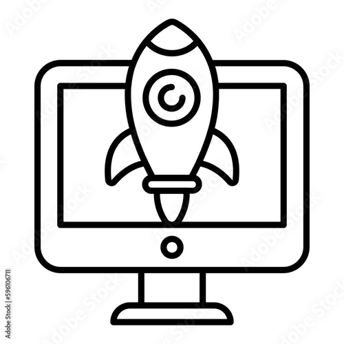 Release Thin Line Icon