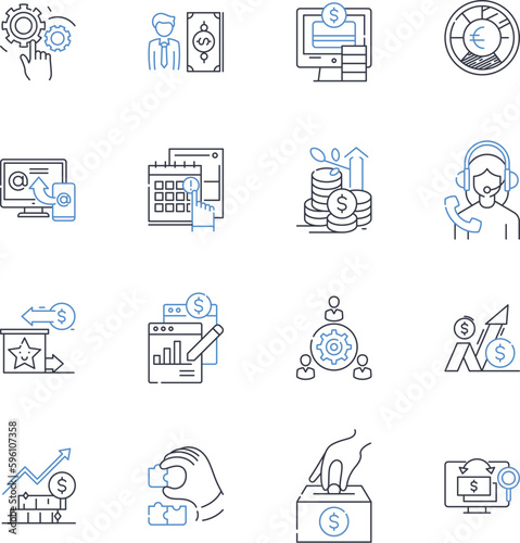Mtary sphere line icons collection. Astronomy, Telescopes, Stars, Planets, Constellations, Celestial, Observatories vector and linear illustration. Astrophysics,Galaxies,Meteorites outline signs set photo
