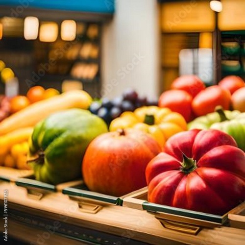 Capture the essence of a bustling market by taking a photo of the colorful produce on display